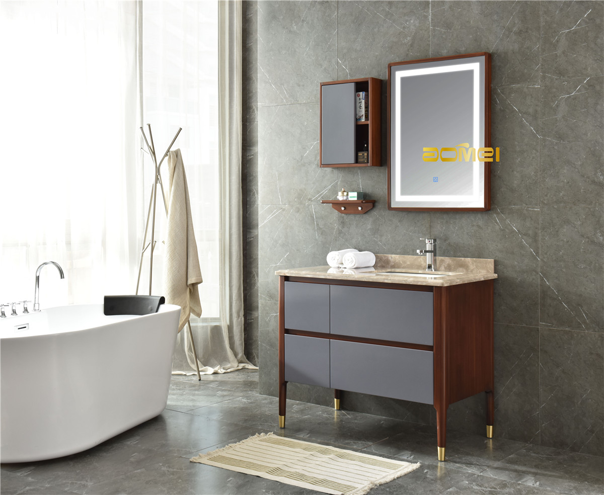 Zhejiang Wood Bathroom Vanity Good Quality Model AM-1939