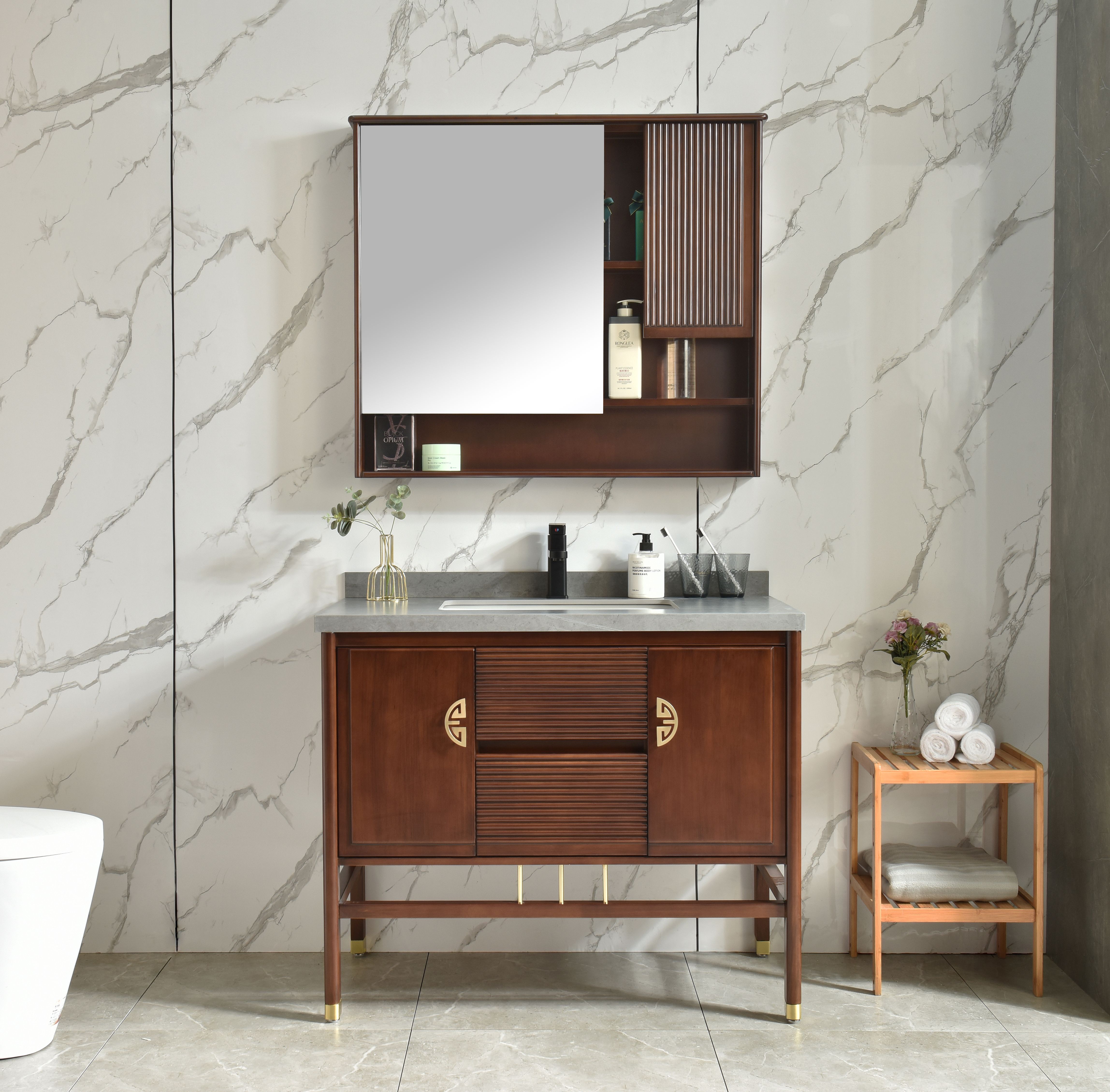 Solid Wood German Style Bathroom Vanity