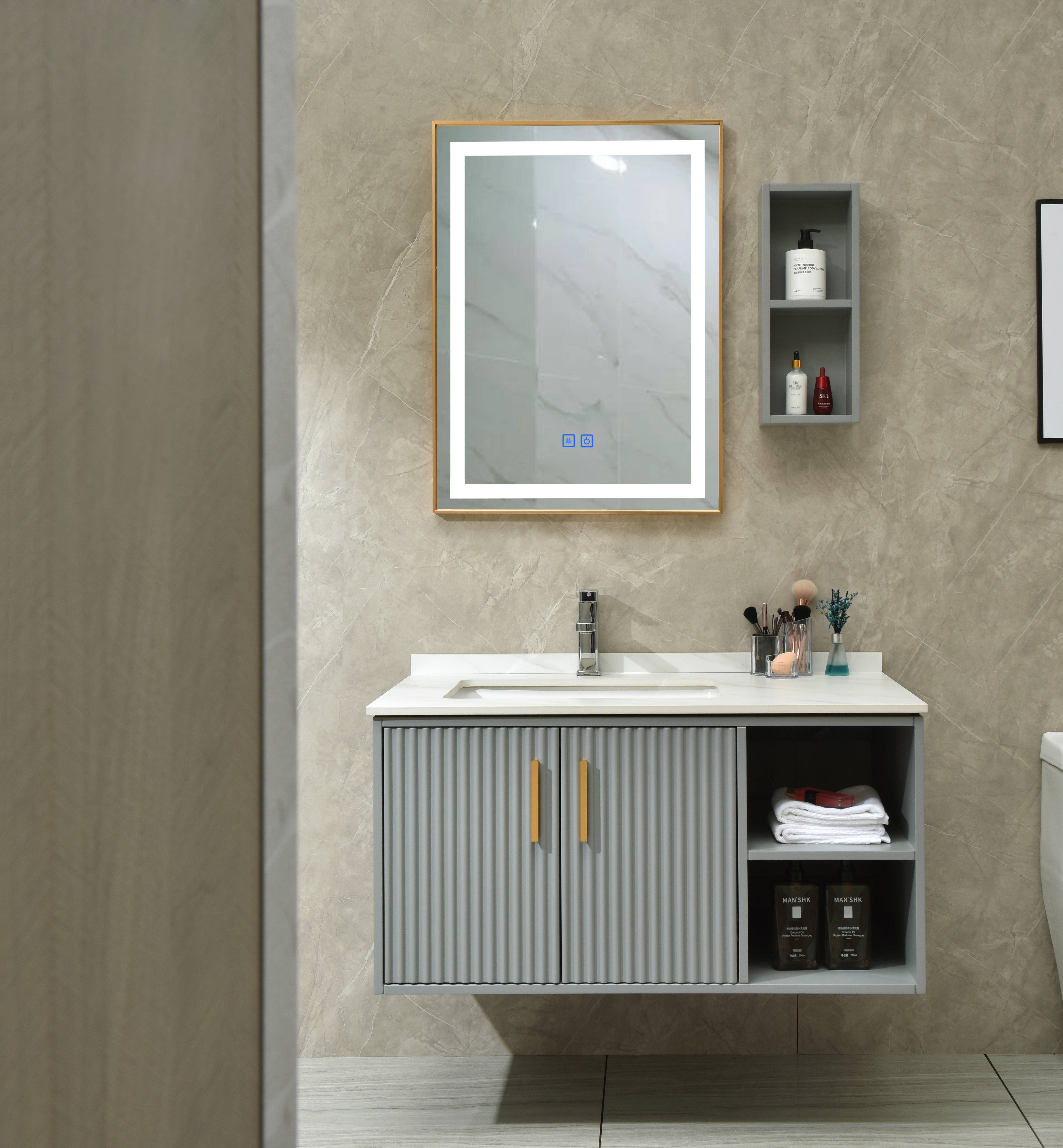 MDF Solid Wood German Style Bathroom Vanity