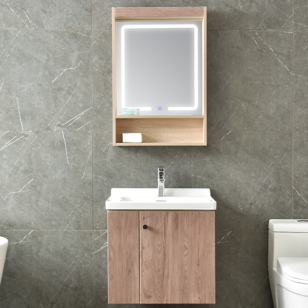 MDF Classical Acrylic Bathroom Cabinet With LED Lamp AM-6048