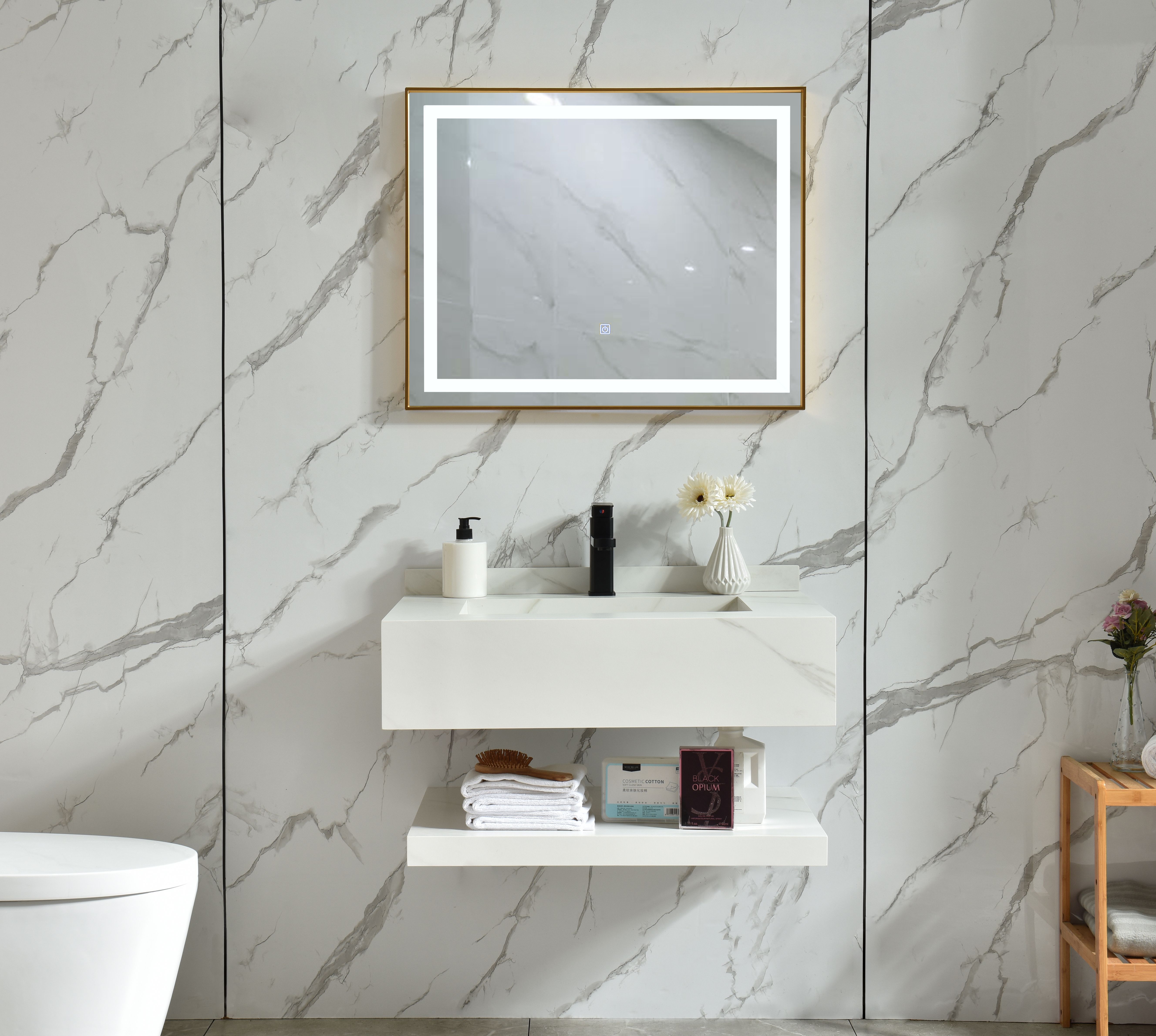 Rock Beam Bathroom Vanity